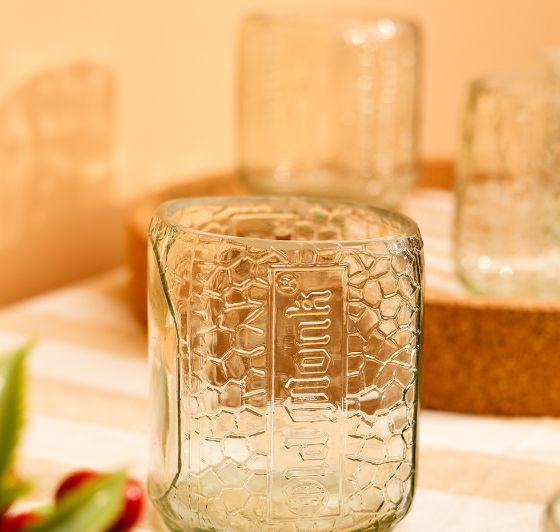 Old Monk Glass & Platter Set